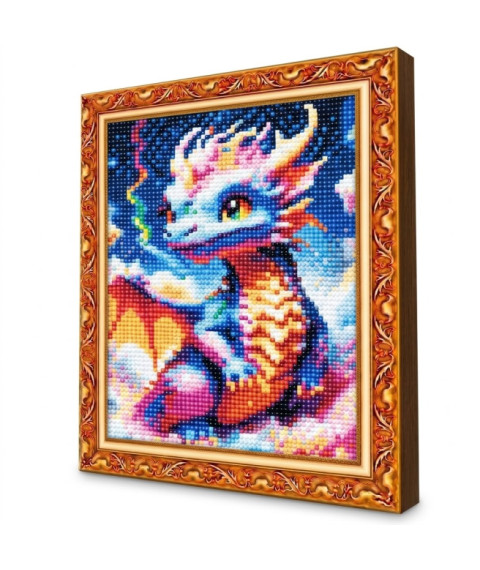 Mozaic cu diamante 20x30 cm Micul dragon