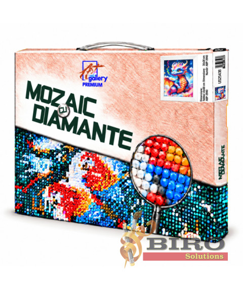 Mozaic cu diamante 20x30 cm Micul dragon