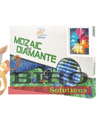 Mozaic cu diamante 20x30 cm Gerberă curcubeu