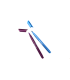 Markere metalice Kores Metallic Brush, set 6 culori, K21461