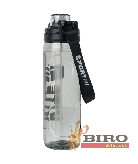 Sticlă pentru apă KITE, neagră, 800 ml