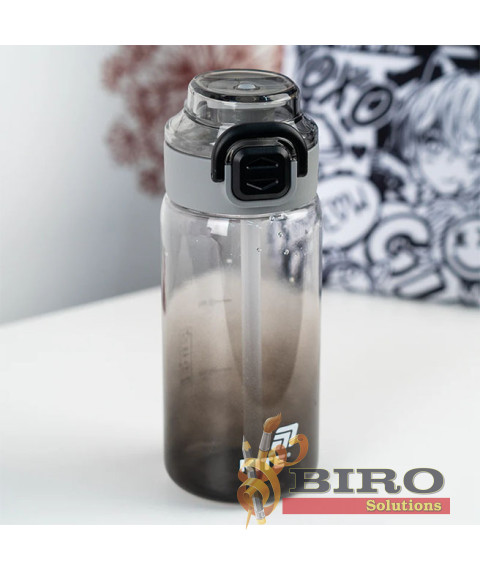 Sticlă pentru apă KITE, neagră, 600 ml