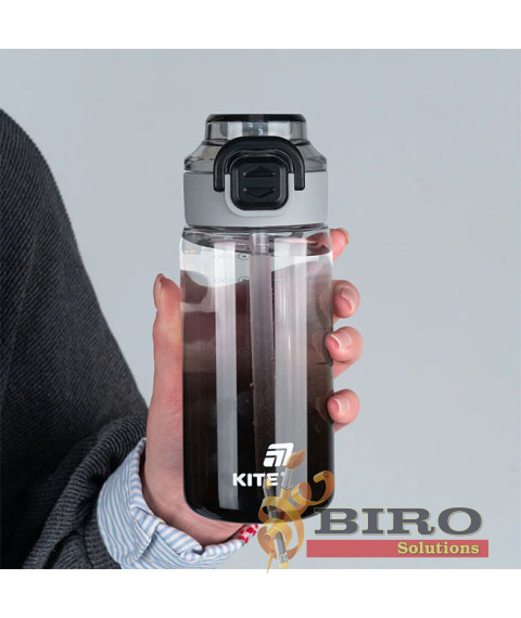 Sticlă pentru apă KITE, neagră, 600 ml