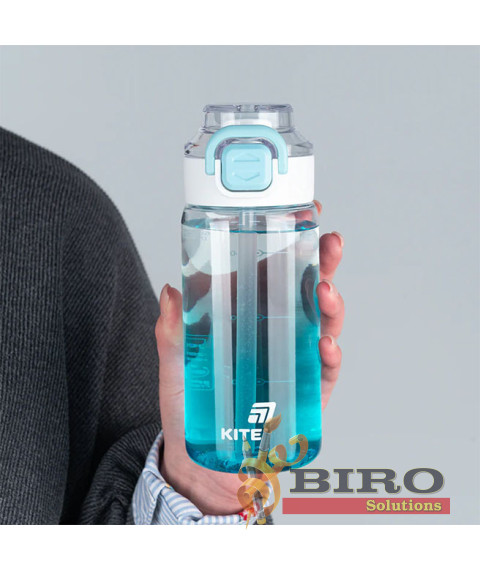 Sticlă pentru apă KITE, albastră, 600 ml