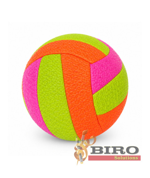 Minge de volei gonflabilă L839-2-1, portocalie cu verde, cod 10259B