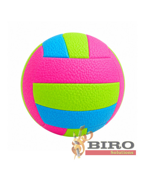 Minge de volei gonflabilă L839-2-2, roz cu verde, cod 10260B