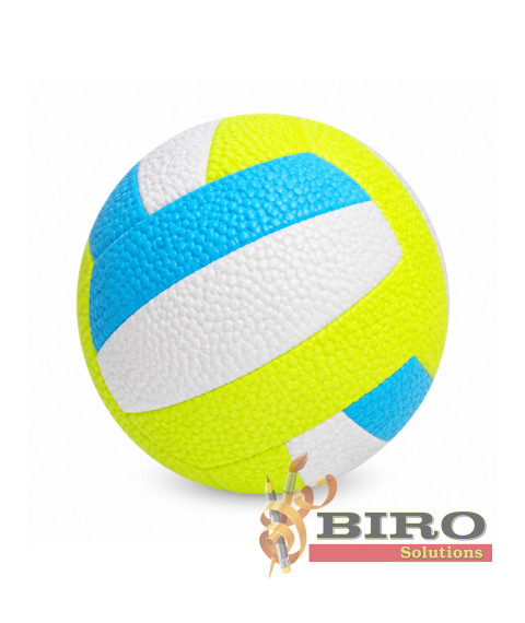 Minge de volei gonflabilă L839-2-3, albă cu albastru, cod 10261B