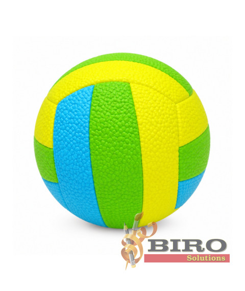 Minge de volei gonflabilă L839-2-4, verde cu albastru, cod 10262B