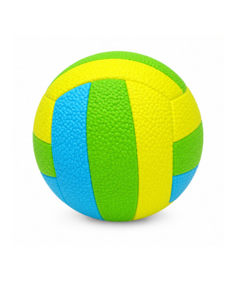 Minge de volei gonflabilă L839-2-4, verde cu albastru, cod 10262B