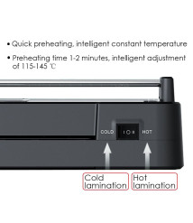 Laminator A3 cu trimmer, 2 role, Foska Laminator A3 cu trimmer, 2 role, Foska