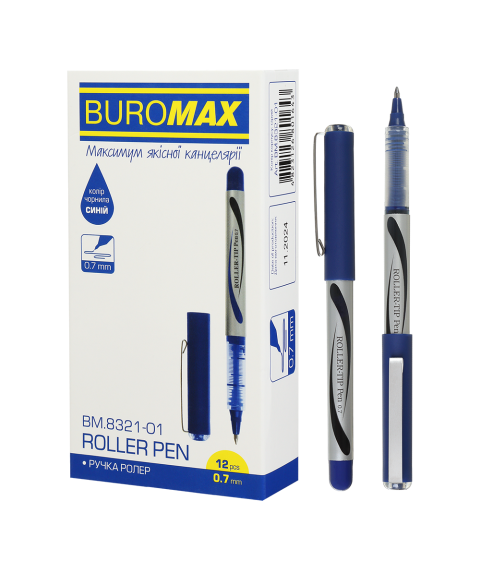 Roller BUROMAX BM8321, 0.7 mm, albastru