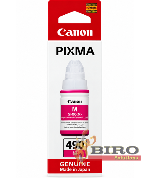 Cerneală Canon GI-490M Magenta, 70 ml, pentru PIXMA G1400 / G1410 / G2400 / G2410 / G3400