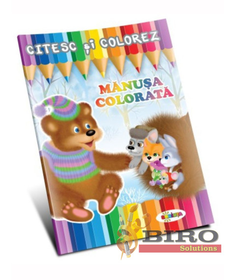 Citesc și colorez – Mănușa colorată