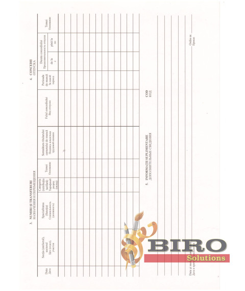 Fişa personală a salariatului (MR-2)