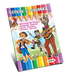 Citesc și colorez – Muzicanții din Bremen