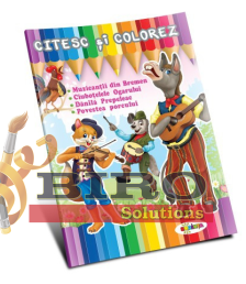Citesc și colorez – Muzicanții din Bremen