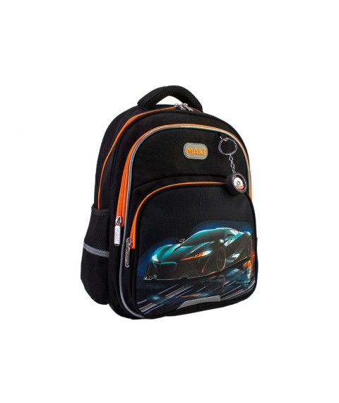 Ghiozdan ortopedic 15" CAR-SPORT, negru, 145–175 cm, MX85431