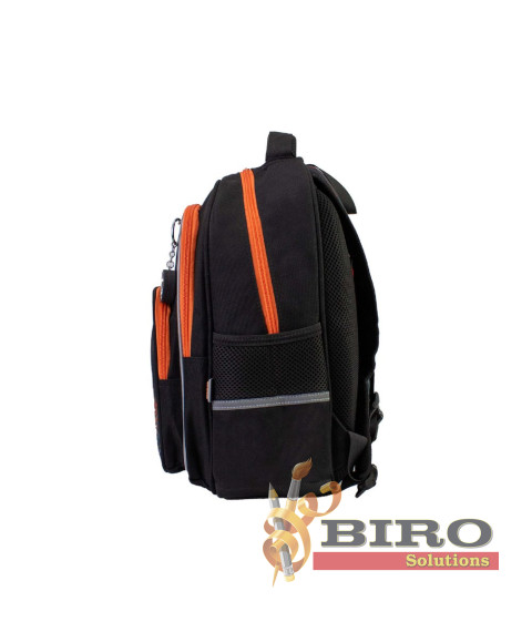 Ghiozdan ortopedic 15" CAR-SPORT, negru, 145–175 cm, MX85431