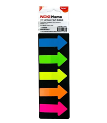 Index-uri din plastic Neon, 25x44 mm, mix, 5  buc. x 20 foi NOKI