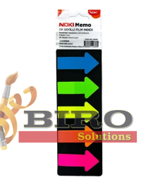 Index-uri din plastic Neon, 25x44 mm, mix, 5  buc. x 20 foi NOKI