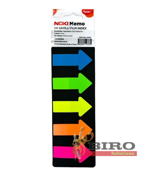 Index-uri din plastic Neon, 25x44 mm, mix, 5  buc. x 20 foi NOKI