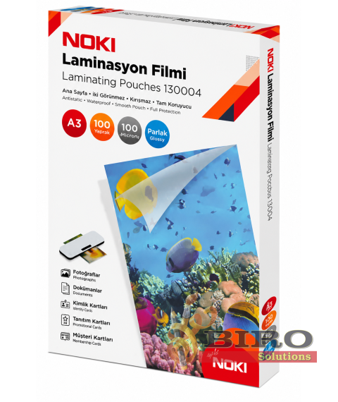 Peliculă pentru laminare Noki A3, 100 microni, 100 foi