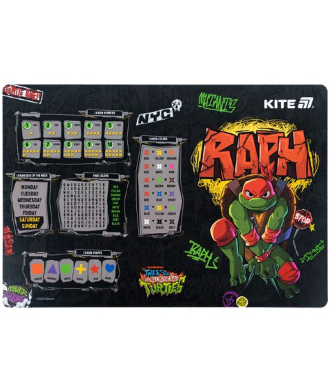Covoraș de masă KITE Ninja Turtles, 42,5 × 29 cm