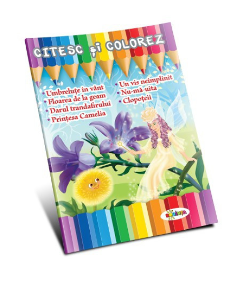 Citesc și colorez – Umbreluțe în vânt