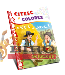 Citesc și colorez (pe silabe). Păcală și Tândală
