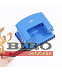 Perforator metalic de birou, 2 găuri, 16 coli, albastru, Foska PP8618