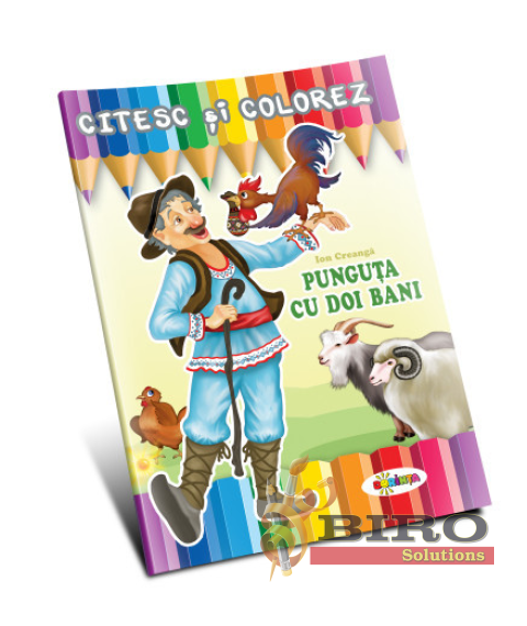 Citesc și colorez – Punguța cu doi bani