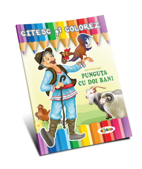 Citesc și colorez – Punguța cu doi bani