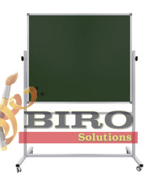 Tablă magnetică Whiteboard/Cretă dublă cu suport mobil 120 × 200 cm PANDA