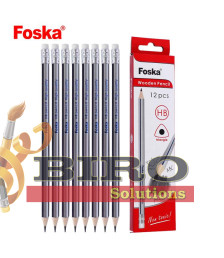 Creion grafit HB din lemn, triunghiular, Foska QB025