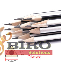Creion grafit HB din lemn, triunghiular, Foska QB025