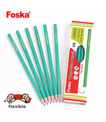 Creion grafit HB Foska Green fără radieră, din plastic, verde, QB114W