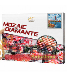 Mozaic cu diamante pătrate „Podul Golden Gate”, 40 × 50 cm