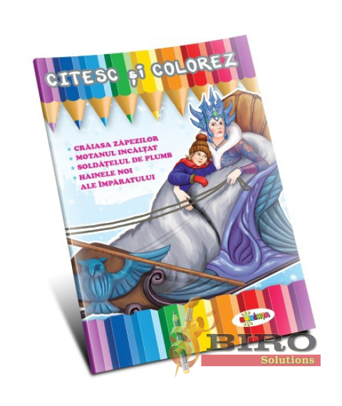 Citesc și colorez – Crăiasa Zăpezilor