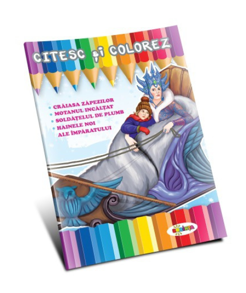 Citesc și colorez – Crăiasa Zăpezilor