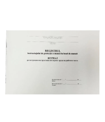 Registrul instructajului de protectie a muncii la loc de munca A4, 14 file