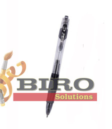 Pix cu gel retractabil, 0,5 mm, negru, Foska RH1010