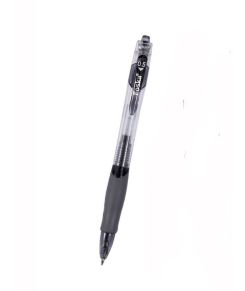 Pix cu gel retractabil, 0,5 mm, negru, Foska RH1010
