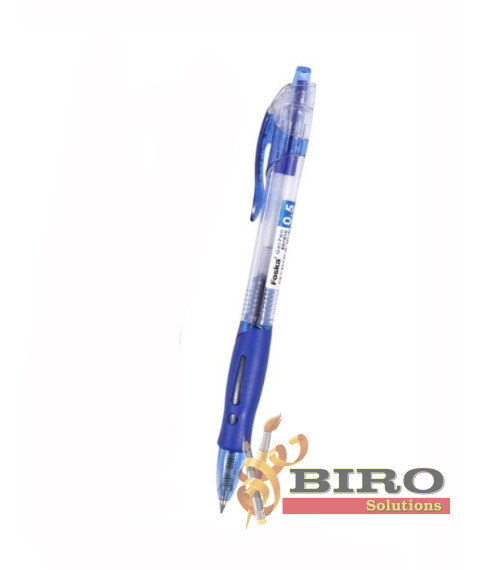 Pix cu gel retractabil, 0,5 mm, albastru, Foska RH1010