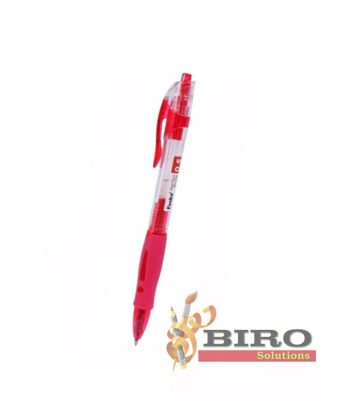 Pix cu gel retractabil, 0,5 mm, roșu, Foska RH1010