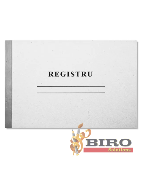 Registru liniat orizontal, hârtie ofset, 50 file