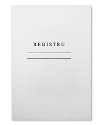Registru liniat vertical, hârtie ofset, 50 file