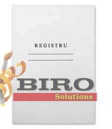 Registru liniat vertical, hârtie ofset, 50 file