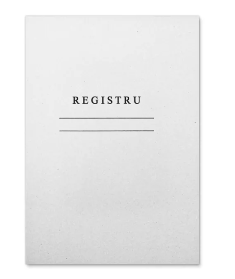 Registru liniat vertical, hârtie ofset, 50 file