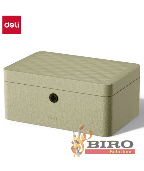 Safeu pentru bijuterii DELI, 150×330×220 mm, verde