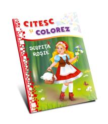 Citesc și colorez (pe silabe). Scufița Roșie